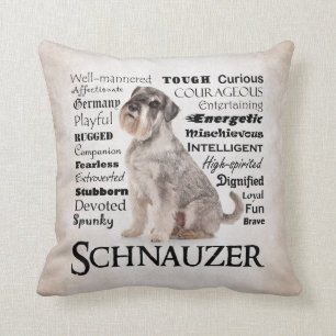 Schnauzer Traits Pillow