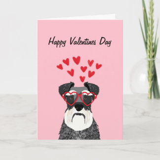 Schnauzer Valentines Dog Love Card