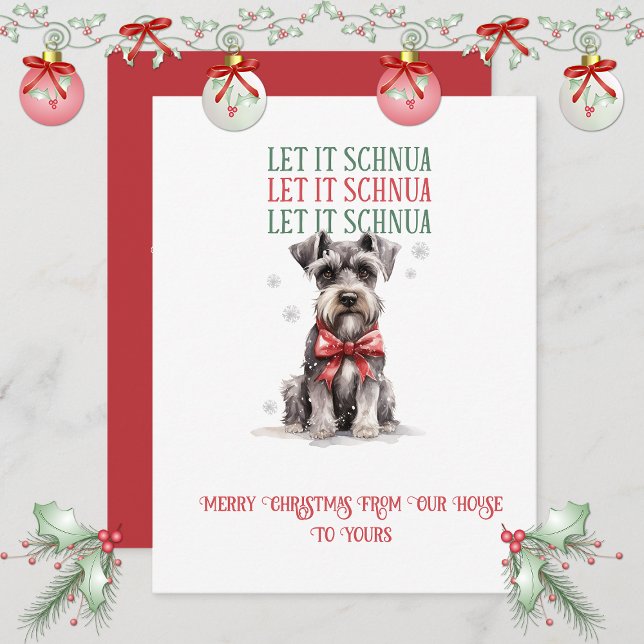 Schnauzer Whimsical Christmas | Holiday Card (Creator Uploaded)