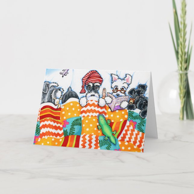 Schnauzers And Snoozes Card (Front)