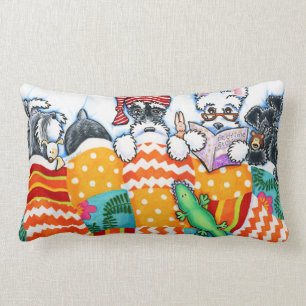 Schnauzers And Snoozes Lumbar Cushion