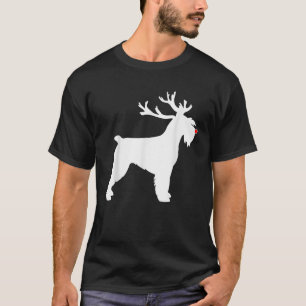 Schnauzers Christmas Nosed Reindeer Schnauzers San T-Shirt