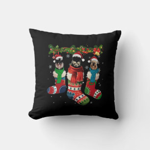 Schnauzers Christmas Tree Cushion