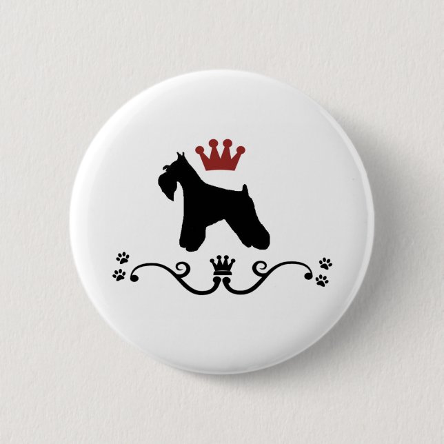 Schnauzers Rule Button (Front)