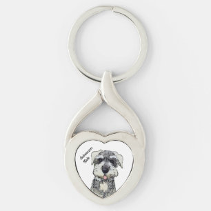 Schnauzers Rule Keychain