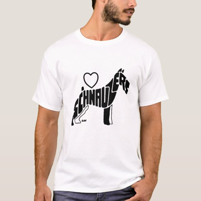 SCHNAUZERS SILHOUETTE T-Shirt (Front)