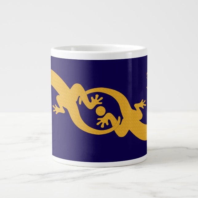 Schnazzy Gekko Large Coffee Mug (Front)