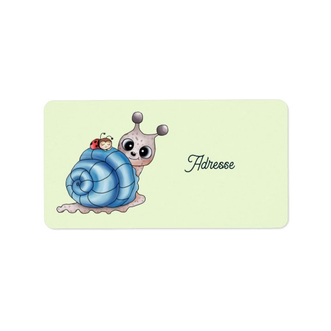 Schneckenhaus blau  label (Front)
