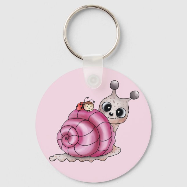schneckenhaus pink key ring (Front)