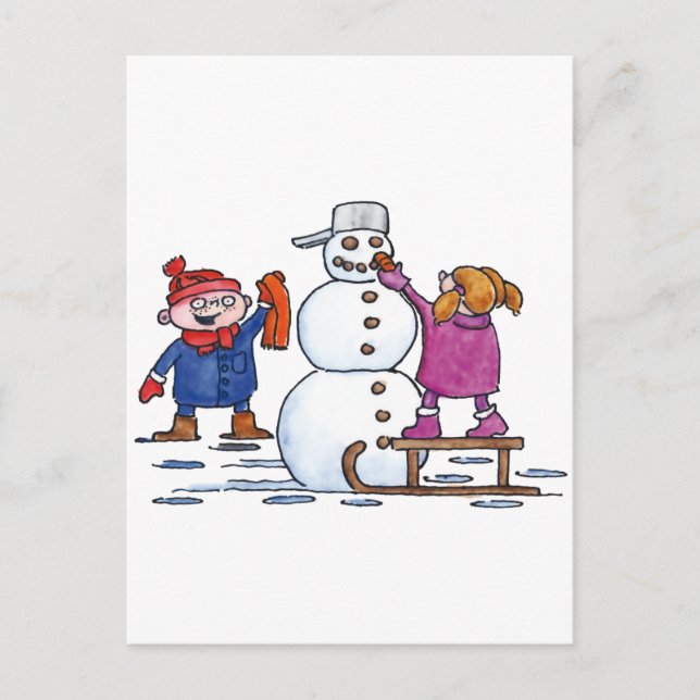 Schneemann Postcard (Front)