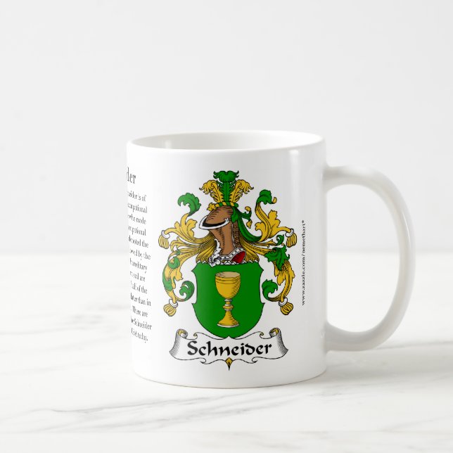 Schneider Family Coat of Arms Mug (Right)