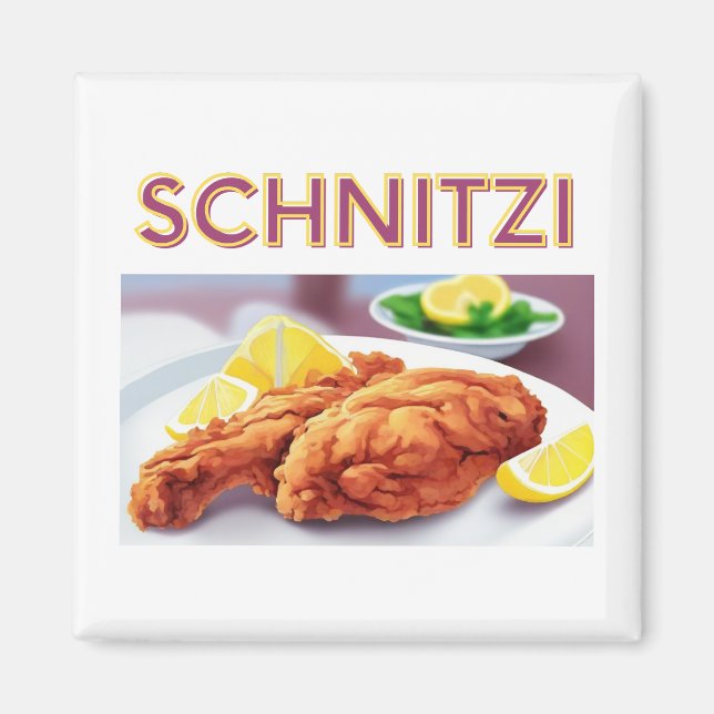 Schnitzi in Kitchen Magnet (Front)