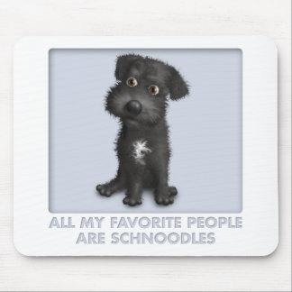 Schnoodle (Black) Favourite Mouse Pad