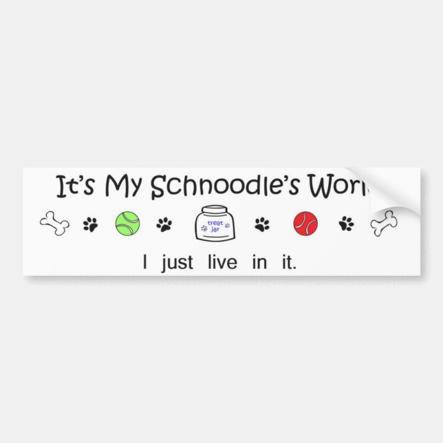 schnoodle bumper sticker (Front)