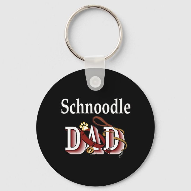 schnoodle dad Keychain (Front)