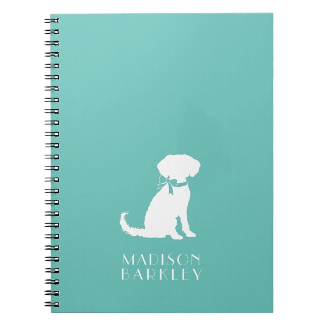 Schnoodle Dog Puppy Notebook (Front)