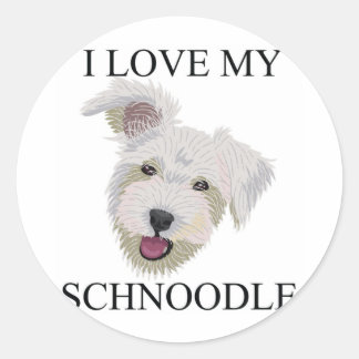 SCHNOODLE Love! Classic Round Sticker