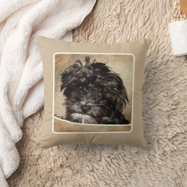 Schnoodle Pepple Throw Pillow (Blanket)