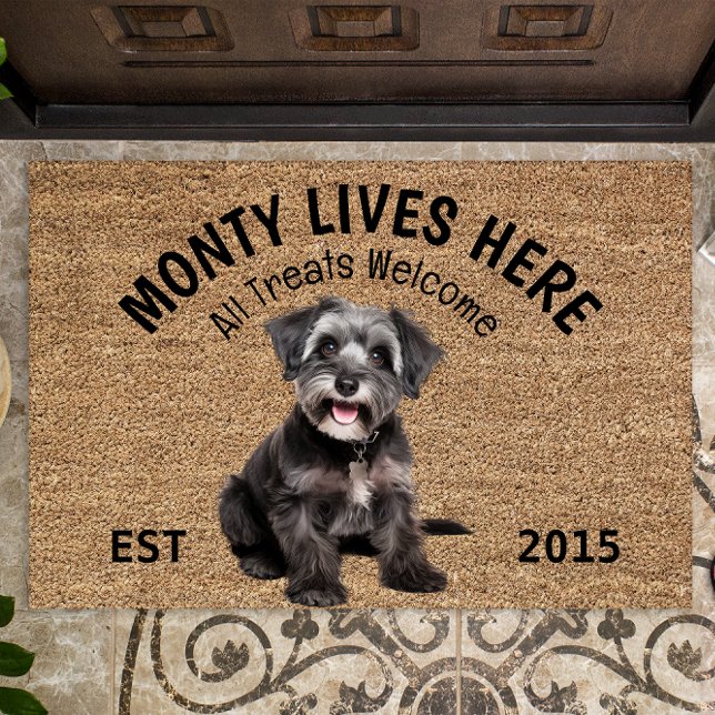 Schnoodle Personalised Dog Lover  Doormat (Creator Uploaded)