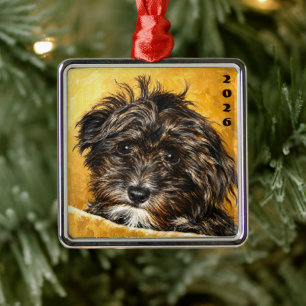 Schnoodle Premium Square Ornament