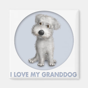 Schnoodle (White) Granddog Magnet