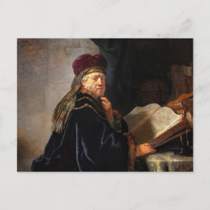 Scholar in His Study, 1634 by Rembrandt Postcard