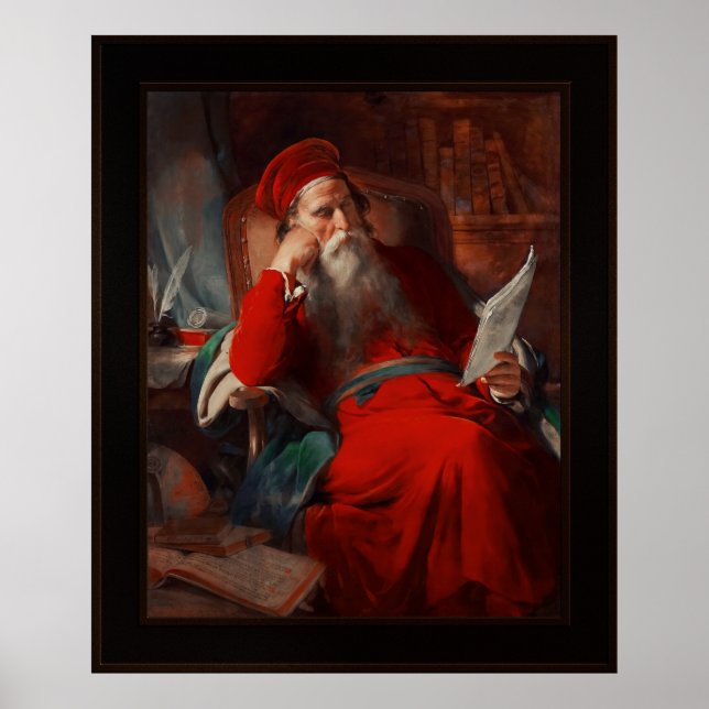Scholar In His Study by Friedrich von Amerling Poster (Front)