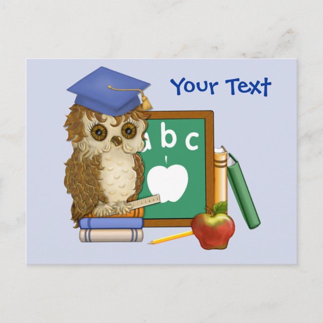 Scholar Owl Postcard (Front)
