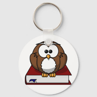 Scholarily Owl Key Ring
