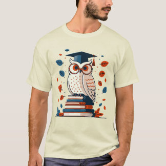 Scholarly Wisdom: An Elegant Owl of Knowled T-Shirt