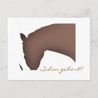 "Schon gehört?" (Postkarte) Postcard