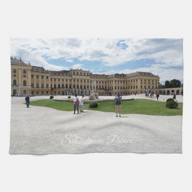 Schönbrunn Palace Vienna, Austria Tea Towel (Horizontal)