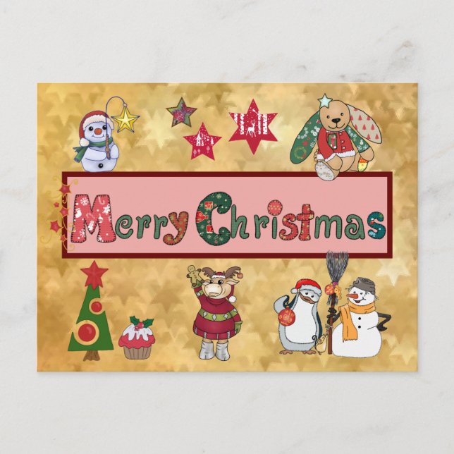 Schöne Weihnachten Holiday Postcard (Front)