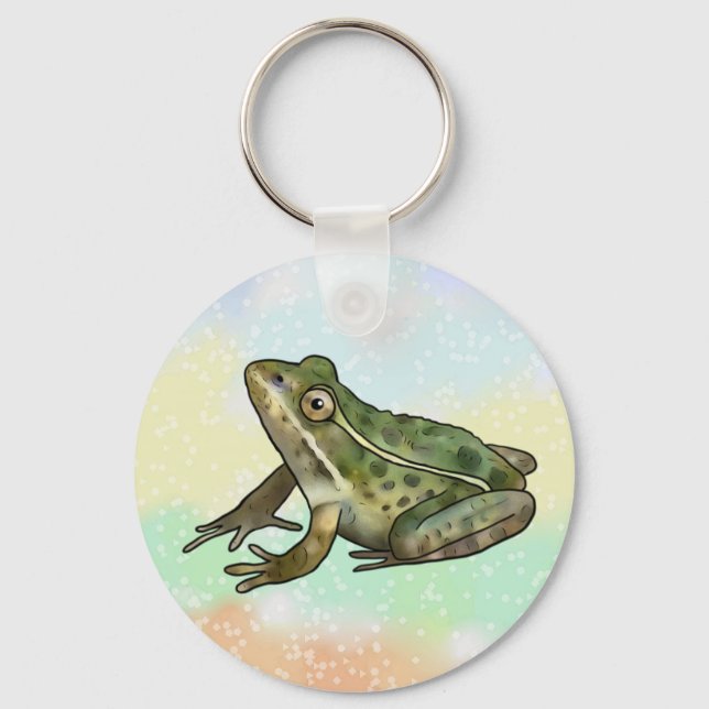 schöner Frosch  Schlüsselanhänger Key Ring (Front)