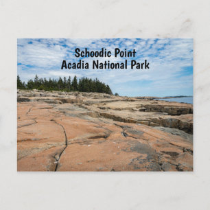 Schoodic Point in Acadia National Park in Maine Postcard