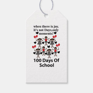 School 100 Days Of School Gift Tags