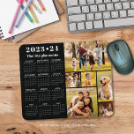 School 2023-2024 Calendar 6 Photo Custom Colour Mouse Pad<br><div class="desc">Create your own personalised, custom colour photo and calendar mouse pad featuring a 2023-24 school year-at-a-glance calendar and an easy-to-upload photo collage template featuring 6 pictures in various shapes and sizes, both horizontal and vertical to accommodate a wide variety of photo subjects. Personalise with a family name, individual name, monogram...</div>