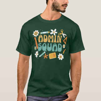 School Administrator Principal Admin Squad retro T-Shirt