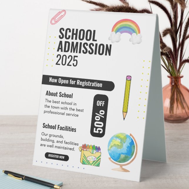 School Admission Flyer, School Promotion Flyer (In SItu (Table))
