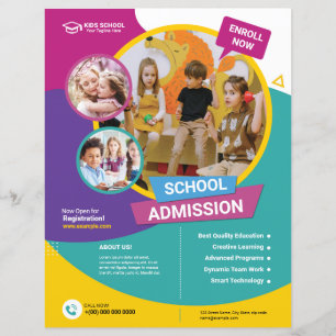 School Admission Flyer Template