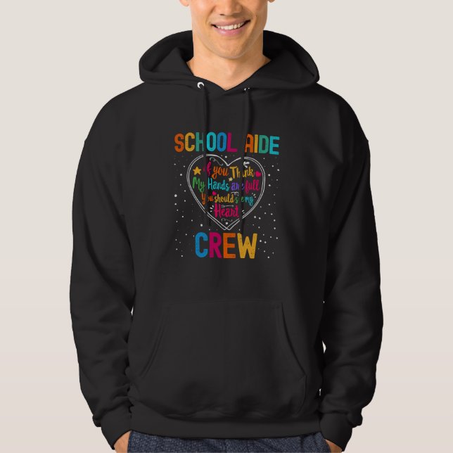 School Aide Crew Appreciation Week Back to School  Hoodie (Front)