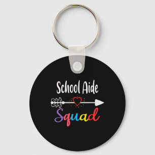 School Aide Squad Fun Byck To School Teacher Suppl Key Ring