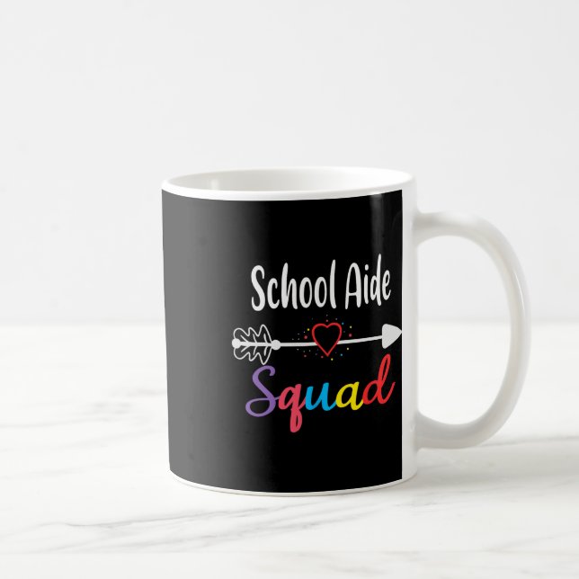 School Aide Squad Fun Ck To School Teacher Supplie Coffee Mug (Right)