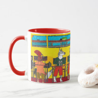 "School Animals Learning in Class" Mug