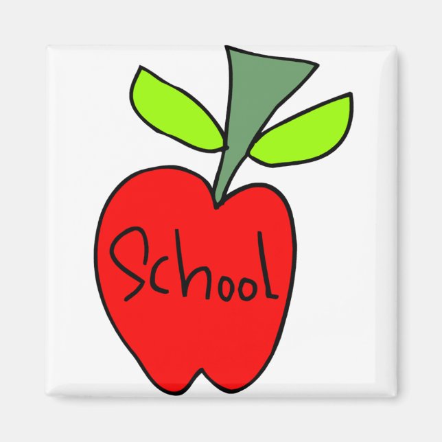 School Apples Magnet (Front)