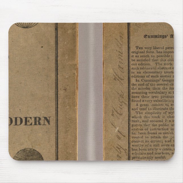 School atlas with modern geography mouse pad (Front)