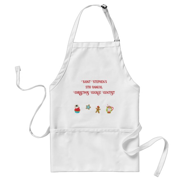 School Bake Off Competition Custom Text   Standard Apron (Front)