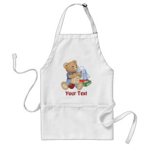School Bear - First Grade Standard Apron