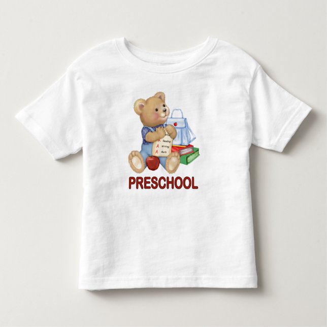 School Bear - Preschool Toddler T-Shirt (Front)