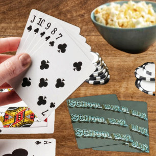 School Bluz-3D Playing Cards